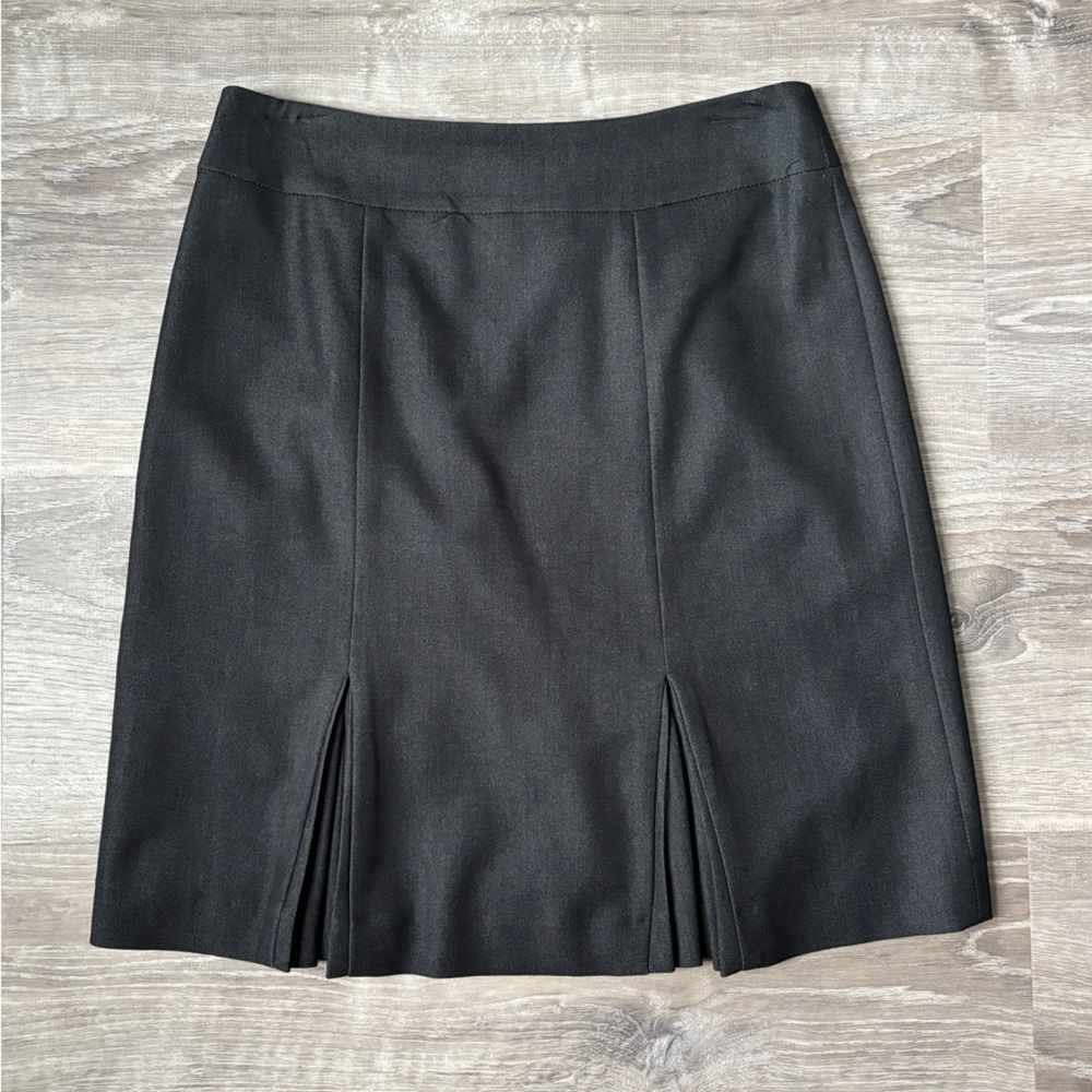 Dark Grey Pleated Skirt